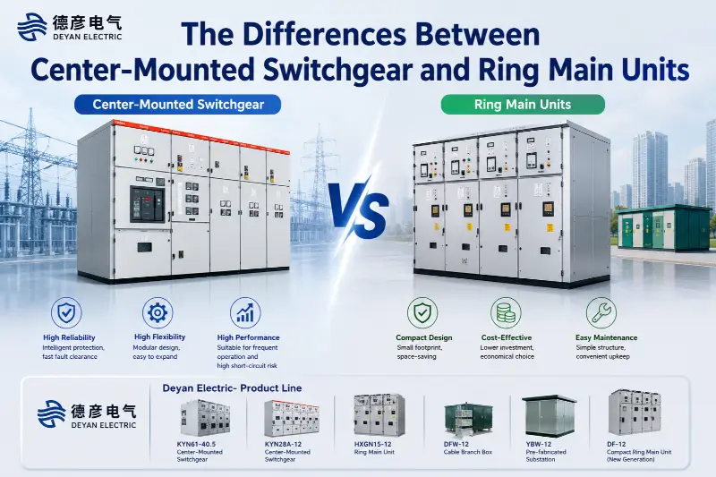 Perbedaan Antara Switchgear yang Dipasang di Tengah dan Unit Utama Cincin